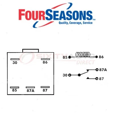Four Seasons AC Compressor Cut-Out Relay for 1995-1996 Chevrolet Lumina Van jc - Изображение 1 из 4