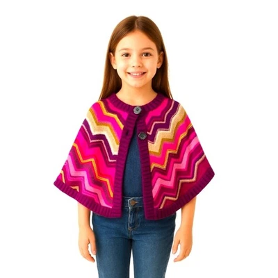 Suéter con capa poncho Missoni for Target para niñas. Foto 1 de 4
