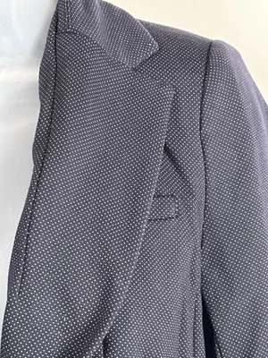 Banana Republic Blazer Jacket Women's Sz 6P Blue White Polka Dot Work Business - Image 1 of 4