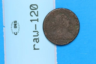 1806 1/2C DRAPED BUST HALF CENT PENNY Early US Type Coin RAW-120 - Image 1 of 2