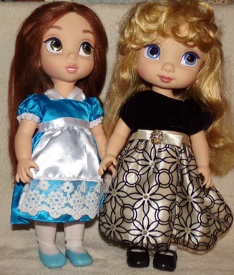 Disney 16" Doll Animators Collection SET OF 2 Belle & Aurora Sleeping Beauty - Image 1 of 4