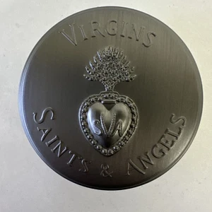 Virgins Saints & Angels Mirrored Round Jewelry Case Compact - Picture 1 of 6