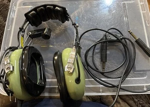 Auriculares de Aviación David Clark H10-30 PILOT Doble Enchufe con Micrófono M1 DC ¡Sin Probar! ¡Limpio! - Imagen 1 de 4
