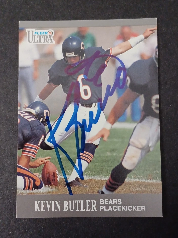 Kevin Butler Signed 1991 Fleer Ultra - Bears, Georgia, CHOF - Autographed - Image 1 of 1