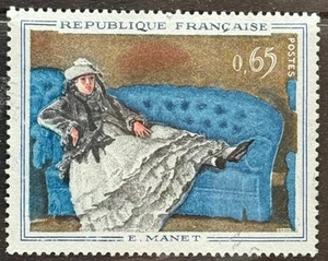 France 1962, E Manet, Madam Manet on a blue sofa, SG 1591. vfu - Picture 1 of 1
