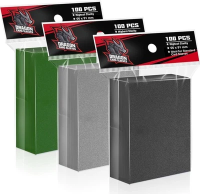 Paquete de 300 fundas mate para tarjetas coleccionables perfectas para tarjetas Magic The Gathering, funda para tarjetas de 12 colores Foto 1 de 4