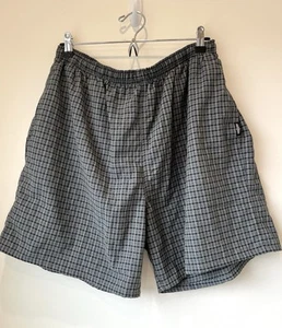 WHITE SIERRA Men's Blue/green Gingham Lined Swim Trunks XL - Picture 1 of 9