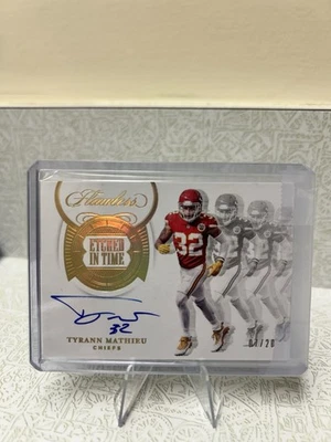 2020 Panini Flawless Etched In Time Tyrann Mathieu Autograph /20 - Image 1 of 2