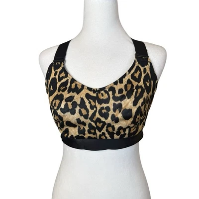 Спортивный бюстгальтер PerfectDD Hunter ударопрочный размер 2–30H 32F 32G 34DD 34F леопард - Изображение 1 из 4