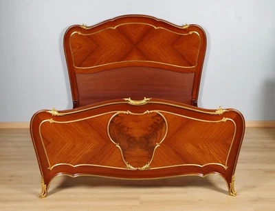 Louis XV style bed signed Rinck - image 1 of 4