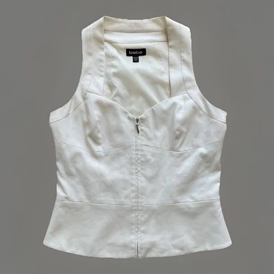 Corsé Bustier Forrado con Cremallera Marfil Impecable De Colección Y2K Bebe Para Mujer Talla M Sweetheart Foto 1 de 4