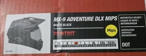 NEW Bell Powersports MX-9 Adventure DLX MIPS MATTE BLACK ProTint Lens  M Medium - Bild 1 von 4
