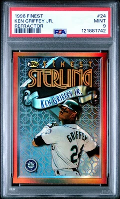 1996 Finest Ken Griffey JR. #24 Refractor PSA 9 - Image 1 of 2