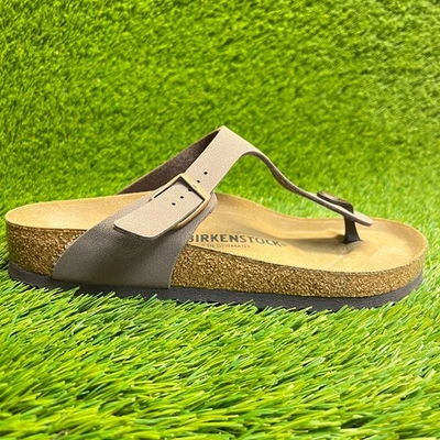 Sandalias Birkenstock Gizeh Birko-Flor para mujer talla 8 marrón moca playa exterior Foto 1 de 4