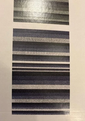 Полимерный напольный коврик Chilewich Wave Stripe Utility для помещений/улицы 2x3 фута синий серый - Изображение 1 из 2