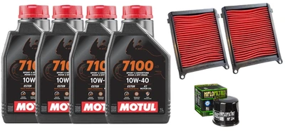 MOTUL HIFLO KIT/TAGLIANDO HONDA CRF AFRICA TWIN 1100 OLIO MOTUL 7100 10W40 FILTRI ARIA OLIO