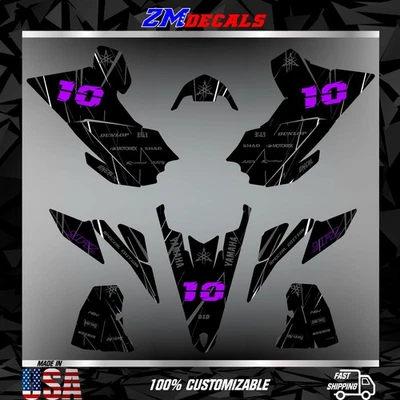 Graphics Kit for YAMAHA YFZ 450R 2009 2010 2011 2012-2013 graphics kit stickers - Image 1 of 4