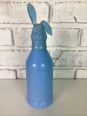 Vintage 50s Blue Bunnymuff Baby Bottle Holder Belton Product Made in England - Image 1 of 4