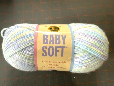 Lion Brand Baby Soft Yarn "Pastel Print" size 4 - Image 1 of 2