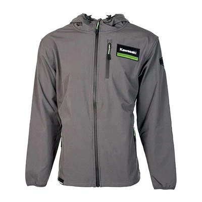Chaqueta Factory Effex 22-85116 Kawasaki Soft-Shell Gris (XL) Foto 1 de 4