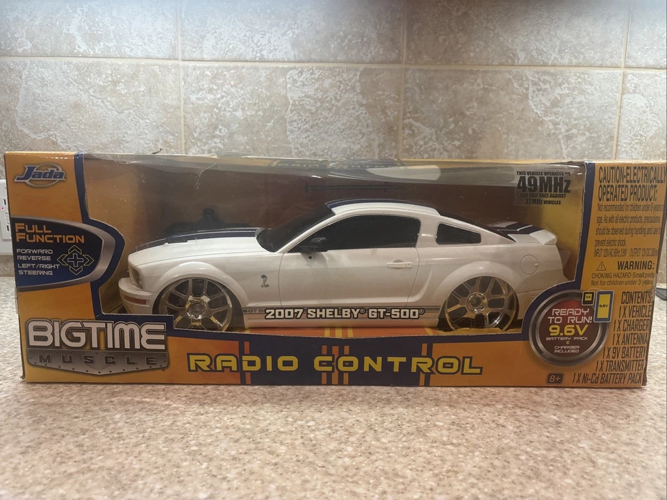 Radiocontrol Bigtime Muscle Shelby GT-500 2007 de colección, nuevo, ¡raro! 🏁🏁 Foto 1 de 4