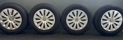 Original VW Golf 7 Touran Stahlfelgen Winterräder 195/65/R15 91H 5Q0601027L /N - Bild 1 von 4