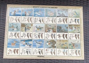 Federal Ammunition North American Duck Metal Sign Identification Vintage - Picture 1 of 6