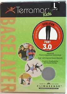 Terramar Kids Size L 14/16 Ecolator Pant 3.0 Baselayer Legging W9295 Black - Picture 1 of 2