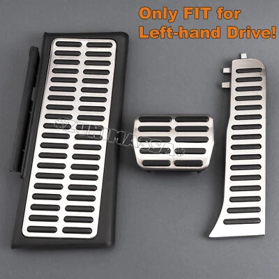 per AUDI AUTOMATICO Q3 8U SQ3 RSQ3 KIT PEDALI PEDALIERA COPRI POGGIAPIEDE PEDAL - Image 1 of 3