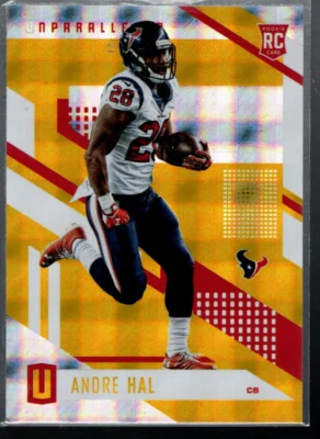 A3732- 2017 Panini Unparalleled Yellow #54 Andre Hal /199 - NM-MT ( ROOKIE CARD) - Image 1 of 2
