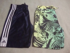 Boy, youth lot of 2 Adidas shorts, Hang Ten Swim Trunks 14/16 - Picture 1 of 9