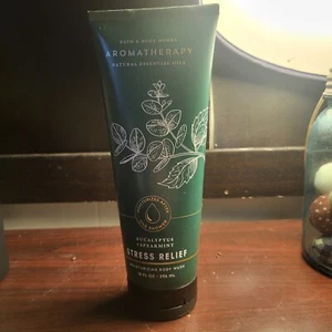 Bath and Body works Moisturizing BODY WASH Shea Butter Cocoa shower eucalyptus - Picture 1 of 2