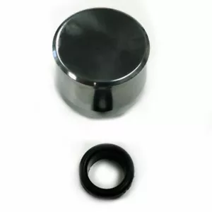 Hot Rod Polished Round Smooth Valve Cover Breather W/ Grommet - Foto 1 di 4