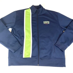 Vintage Chaps Denim Men's Track Jacket Size XL Full Zip Blue Green - Picture 1 of 11