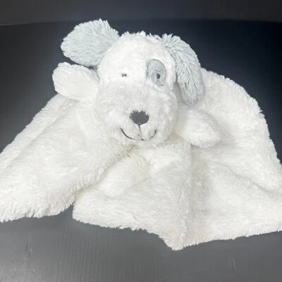 Manta de seguridad Koala Baby blanca cachorro perro bebé Lovey sonajero gris orejas manchas en los ojos Foto 1 de 4