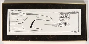 Schreibtisch Kunst Tierknacker von Roger Bollen 2-6-90 gerahmt limitiert 1 von 5.000 (1990) - Bild 1 von 2