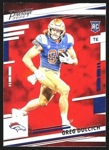 Greg Dulcich Rookie 2022 Panini Prestige Football Draft Picks RC Denver Broncos - Picture 1 of 2