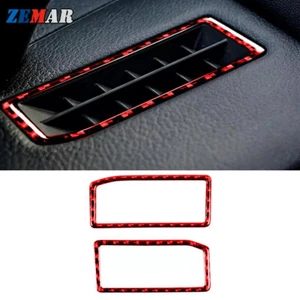 Cubierta de ajuste de salida de aire Demist de fibra de carbono roja para Lexus IS250 IS350 2014-18 - Imagen 1 de 9