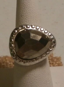 Silpada Sterling Silver Pyrite Fantasy Ring Sz 7  R2936  - Picture 1 of 12