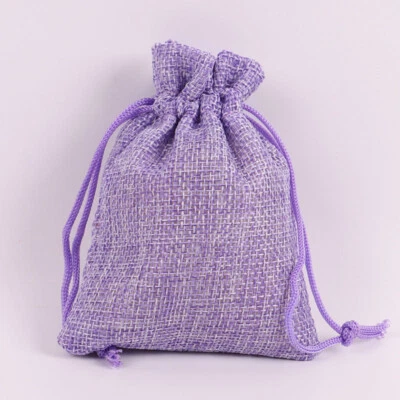 Bolsa de regalo de boda fiesta de arpillera con cordón de arpillera 50 un. Foto 1 de 4