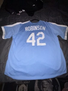 Jackie robinson brooklyn dodgers baby blue size XL ( Nike ) - Picture 1 of 5
