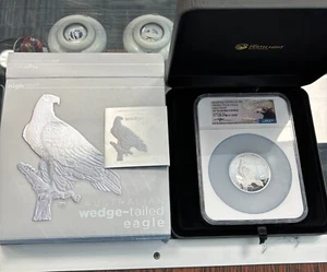 2016-P 5 OZ SILVER WEDGE-TAILED EAGLE ✪ NGC PF-70 ✪MERCANTI AUSTRALIA B◢TRUSTED◣ - Picture 1 of 3