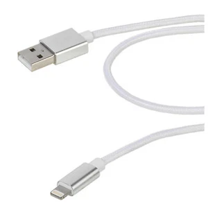 VIVANCO Lade- und Datenkabel, USB A - Stecker, kompatibel mit Apple, 1,5m - Bild 1 von 4