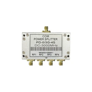 4-Way Power Splitter DC-3000MHz DC-6000MHz RF Power Divider w/ SMA Connector tp1 - Picture 1 of 2