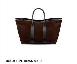 Tom Ford LUGGAGE BAG IN BROWN SUEDE - BNWT - Picture 1 of 6