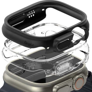 2x Futerał ochronny Ringke do Smart Watch Ultra 49 mm Case Cover Etui Czarne - Zdjęcie 1 z 9