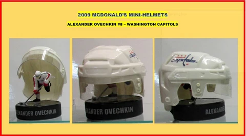 2009 MCDONALD'S MINI-HELMET **FUTURE HALL OF FAMER** ALEX OVECHKIN - *UNOPENED* Cover
