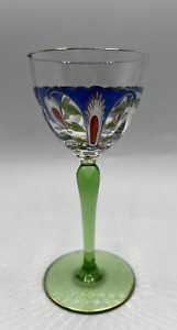 Vintage Theresienthal Art Nouveau Art Glass Wine Glass    6"