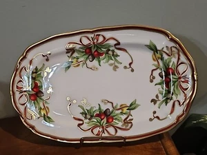 Tiffany & Co Urlaub Sandwich kleines Servier ovales Tablett Teller Japan 12 Zoll - Bild 1 von 9