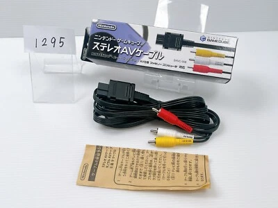 Near Mint Nintendo GameCube Stereo AV Cable Boxed for Nintendo 64,SFC,Gamecube - Image 1 of 4